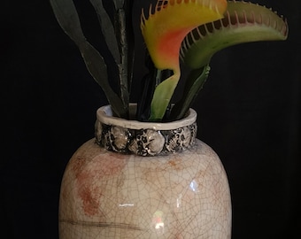 Ceramic Vase, Bloody bone pattern, Skull vase