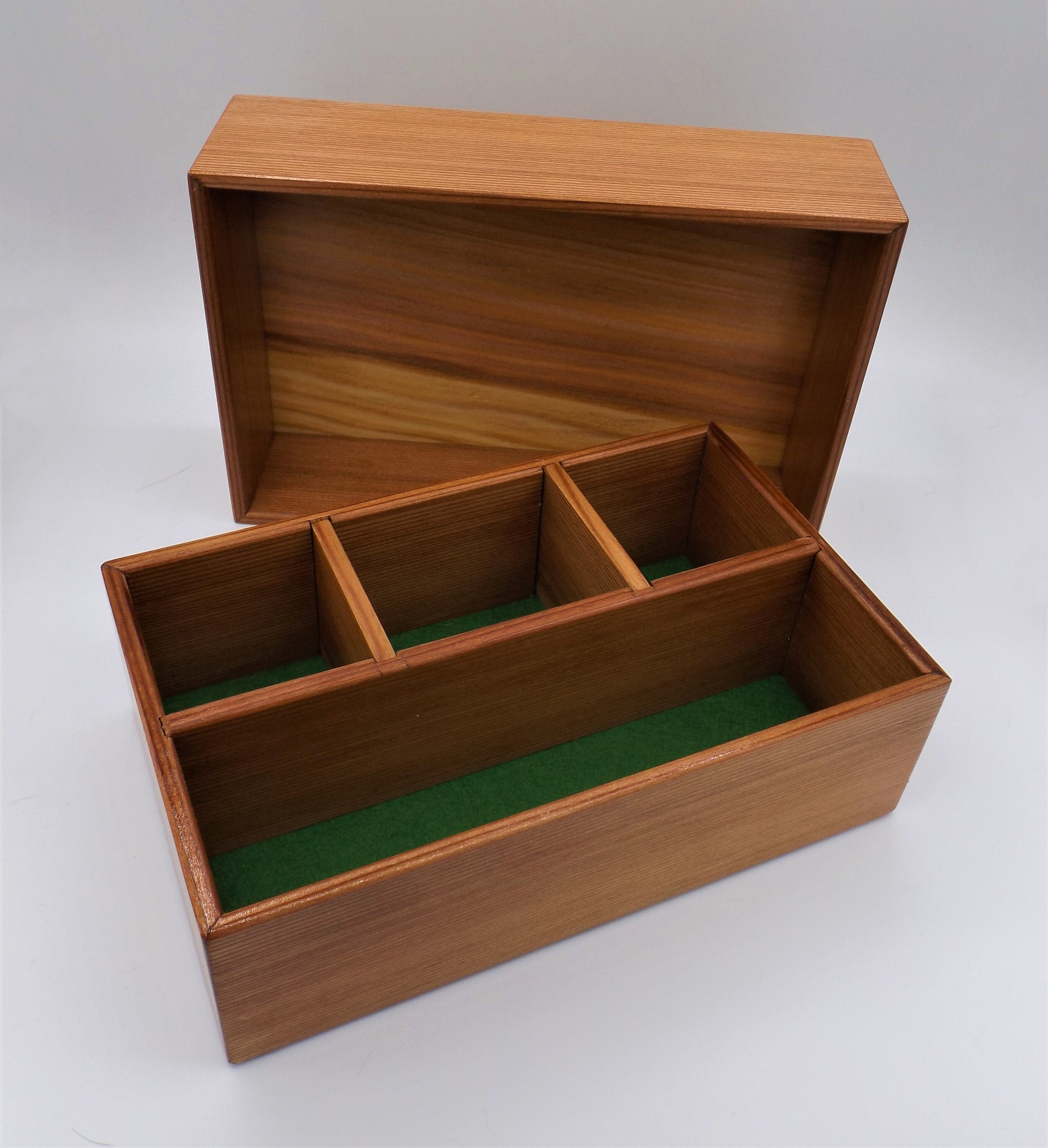 Handmade Wood Valet Box Redwood Bedside Box Etsy