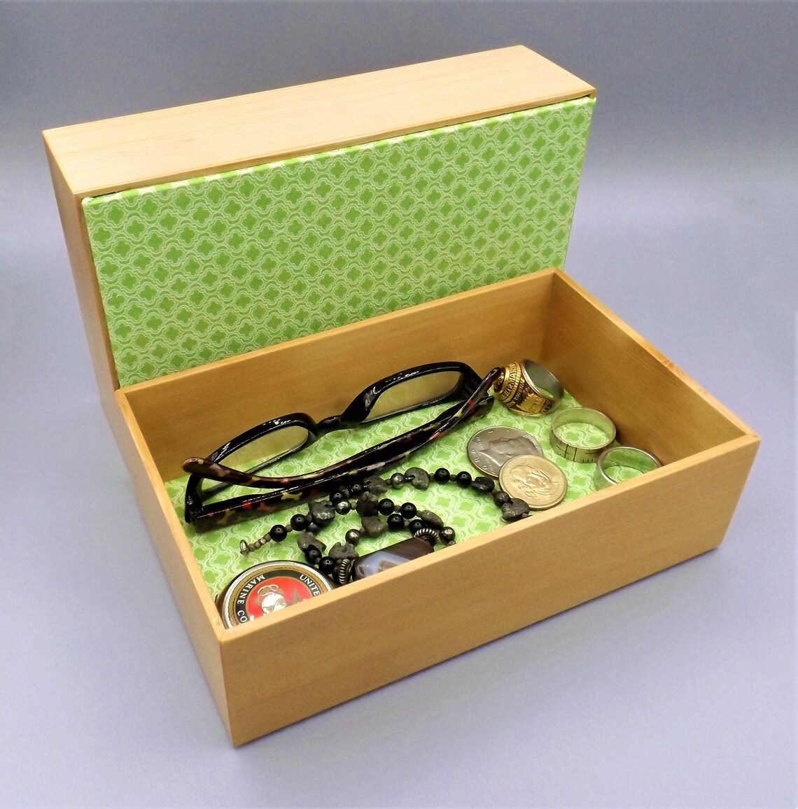 Small Wooden Keepsake Box Wood Box Centerpiece Wooden Tea Etsy