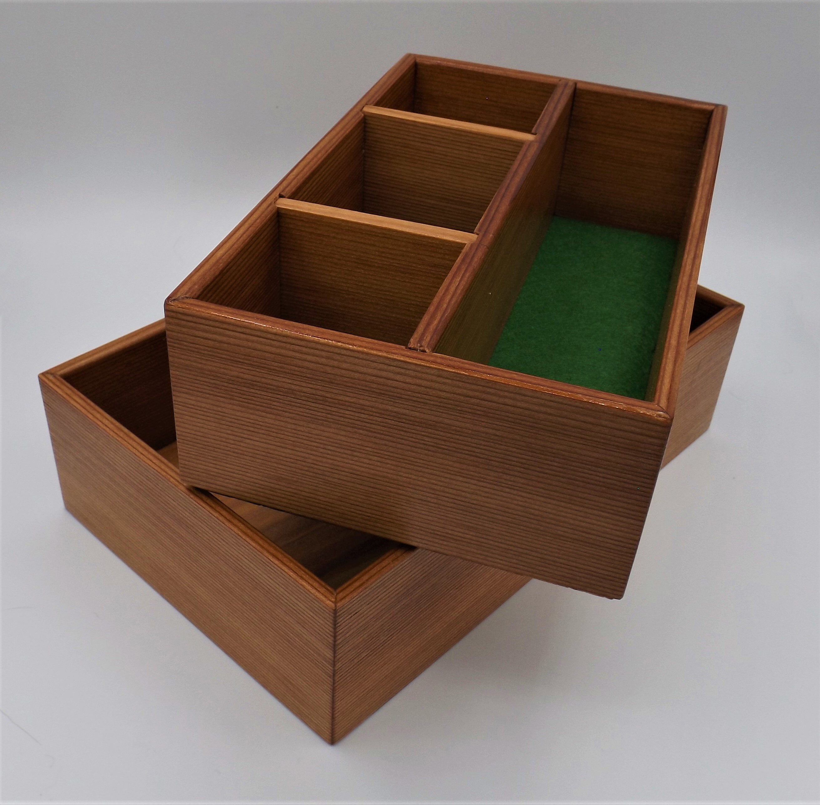 Handmade Wood Valet Box Redwood Bedside Box Etsy