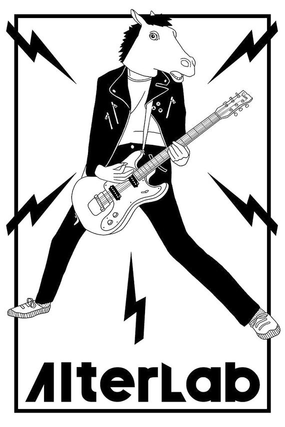 White Screen Print Tshirt Alterlab Etsy