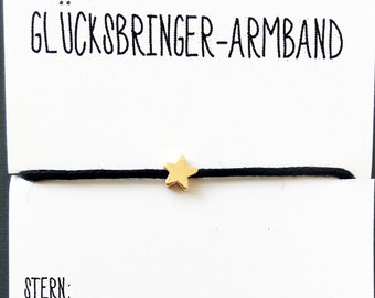 Lucky Charm Bracelet, Star (gold)
