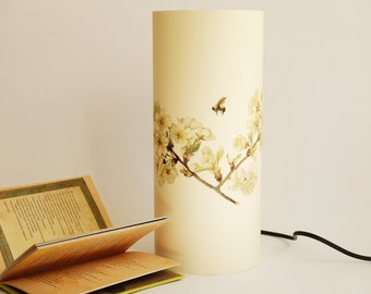 Paper Lamp Shade, Zen Lamp, Cozy Lamp, Bedside Lamp, Bee Lamp, Paper Light Shade, Hygge Lantern, Spring Lamp, Cute Desk Lamp, Japanese Lamp