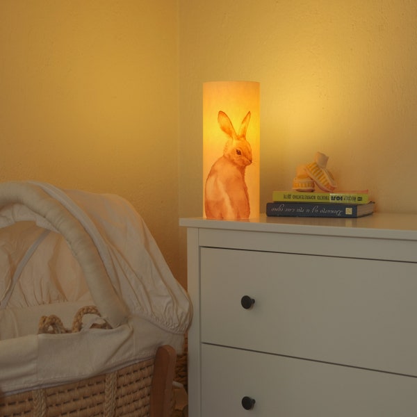 Lampe de Noël, lampe lapin, lampe lapin, lampe de bureau, lampe de table, décoration de Noël pour chambre d'enfant, veilleuse, lampe animal, décoration de chambre d'enfant, lampe d'enfant