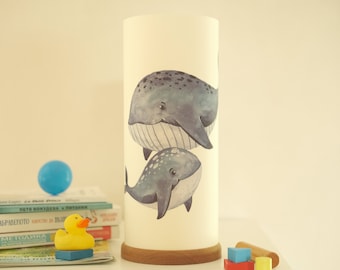 Maritime Papierlampe: Kinderzimmer-Nachtlicht, japanisches Kinderzimmer Dekor