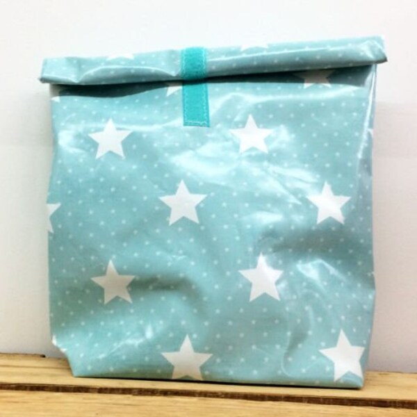 Lunchbag mit Klettband Sterne