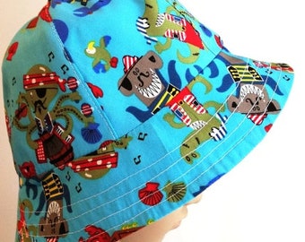 Sun Hat Omkeerbare maat 47/48, Zomerhoed Katoenen Hoed, Baby/Kind