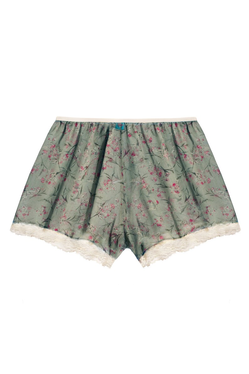 green high waisted shorts