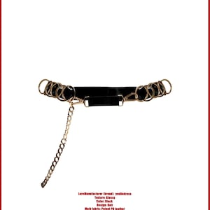 Kimberly patent PU leather belt