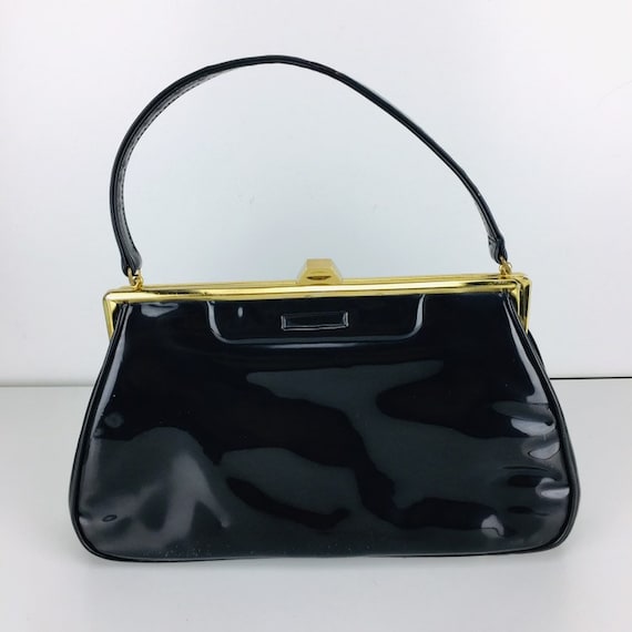 Vintage 50's JR Florida Julius Resnick Black Paten