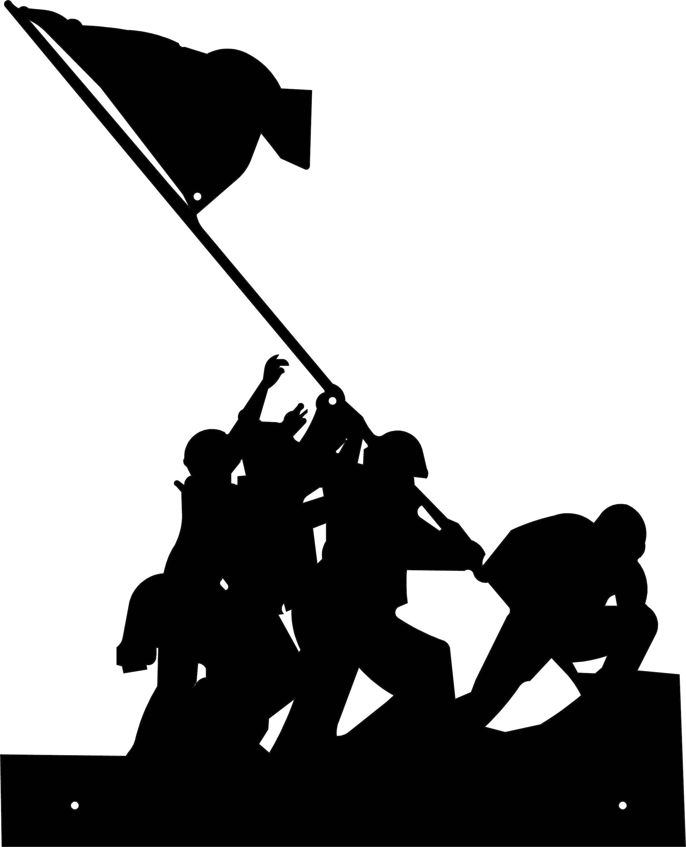 Iwo Jima Flag Raising From our popular line of metal art Etsy