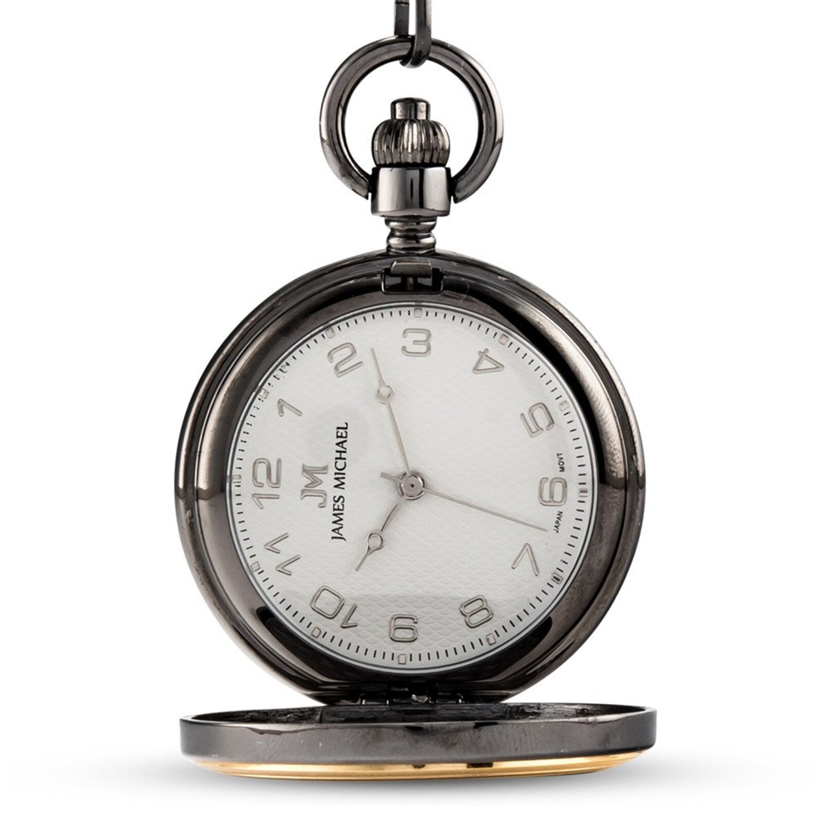 Personalised Gunmetal & Gold Battery Pocket Watch Best Man Etsy