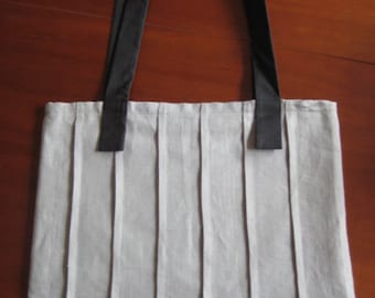 Linen shopper shopping bag