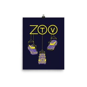 U2 Zoo TV Trabant broadcast Poster