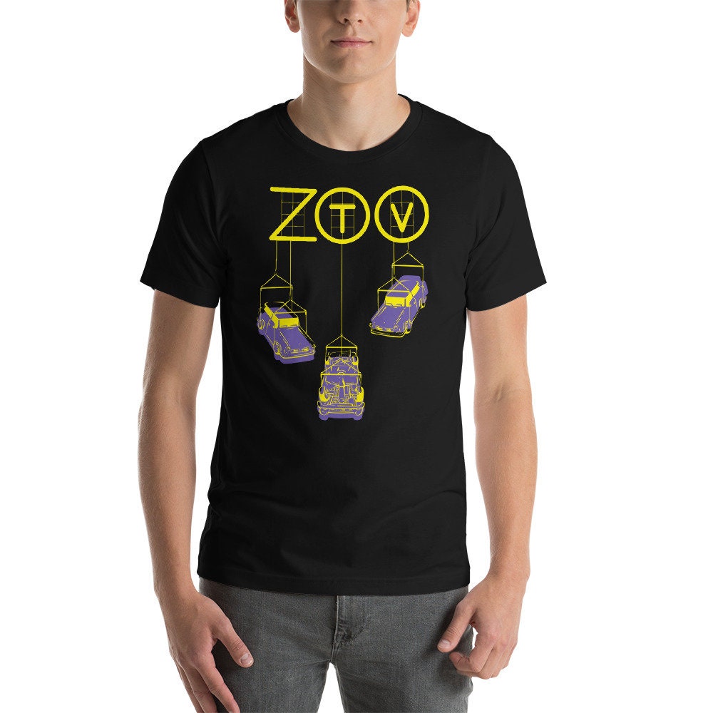 Tシャツ・カットソー ZOELINE T-SHIRT U2 Zoo TV Trabant Dark Short-sleeve Unisex T-shirt - Etsy