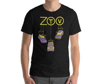 TJBB Tシャツ U2 Zoo TV Trabant Dark Short-sleeve Unisex T-shirt - Etsy
