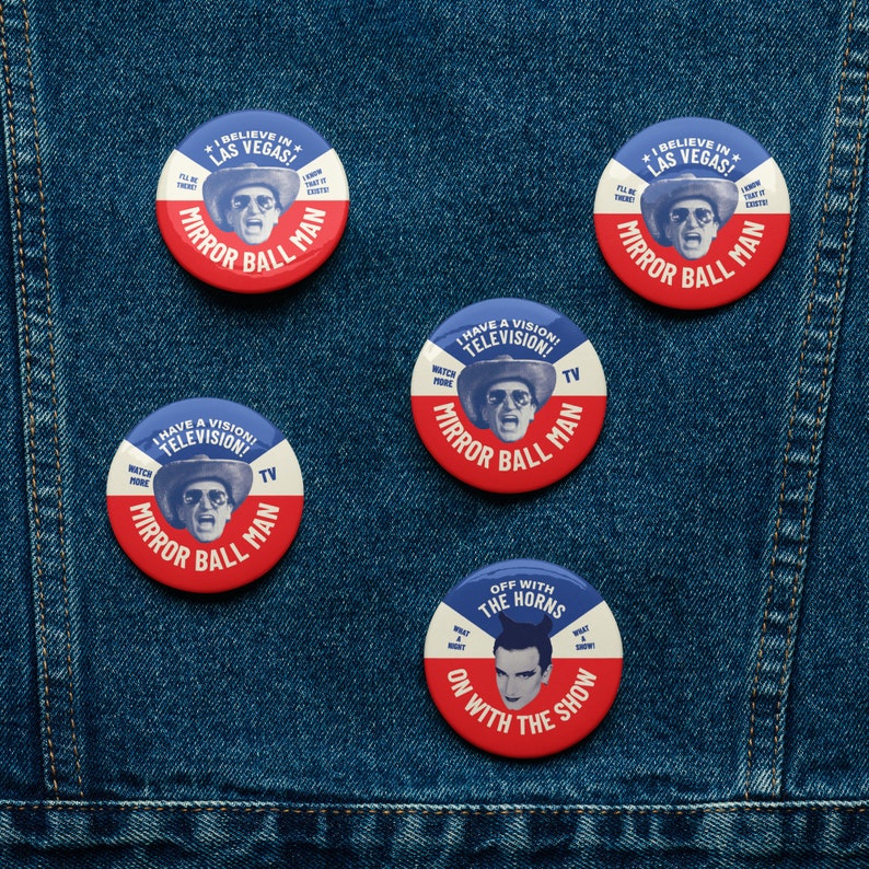 U2 Mirror Ball Man & Mr. Macphisto Set of Pin Buttons Etsy