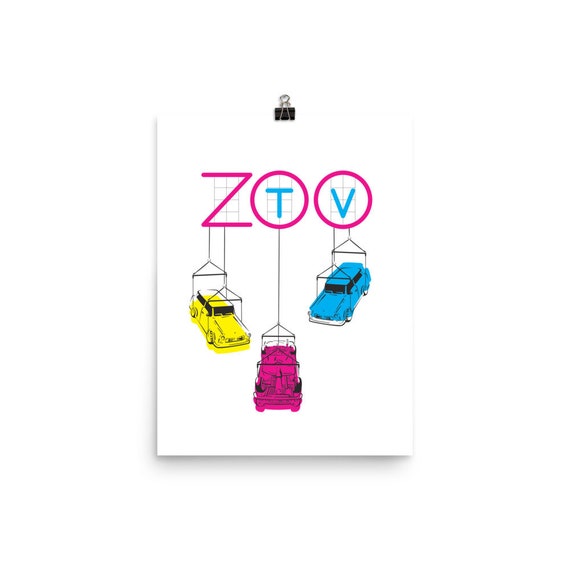 U2 Zoo TV Trabant Poster - Etsy