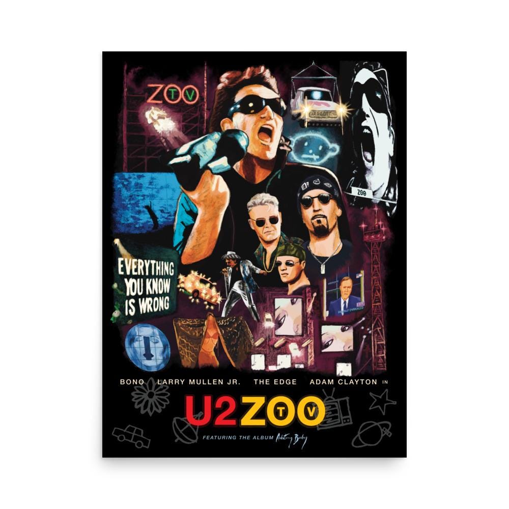 U2 poster - Etsy 日本
