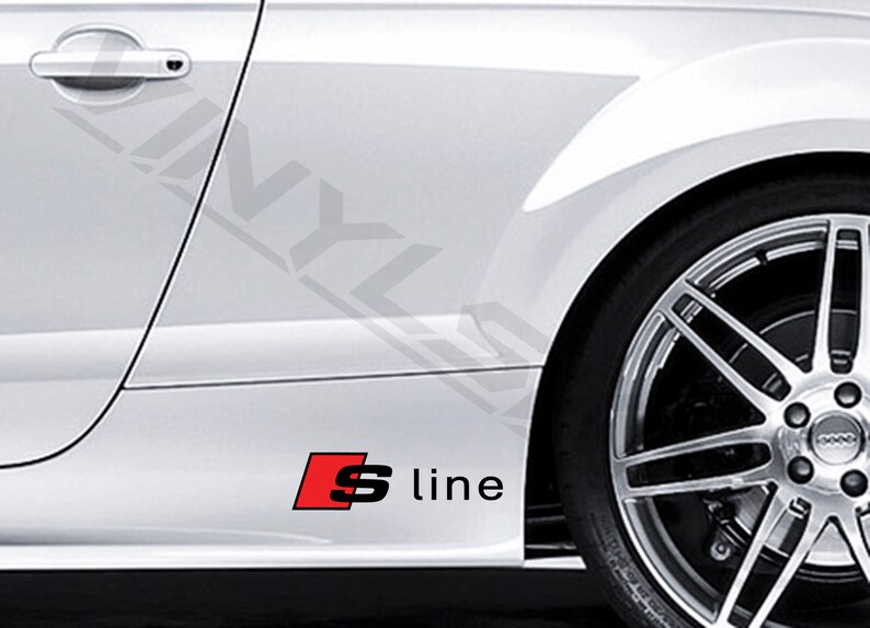Audi Quattro Logo Premium Cast Wheel Decals Kit Stickers TT RS S-line TFSI TDI