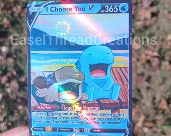 Clodsire Quagsire Proxy Pocket TCG: Holographic Full Art Couple Gift for Collectors