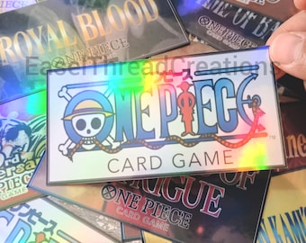 Pirate Piece Trading Card Stickers: Holographic Front Binder Labels for Organizing Collection