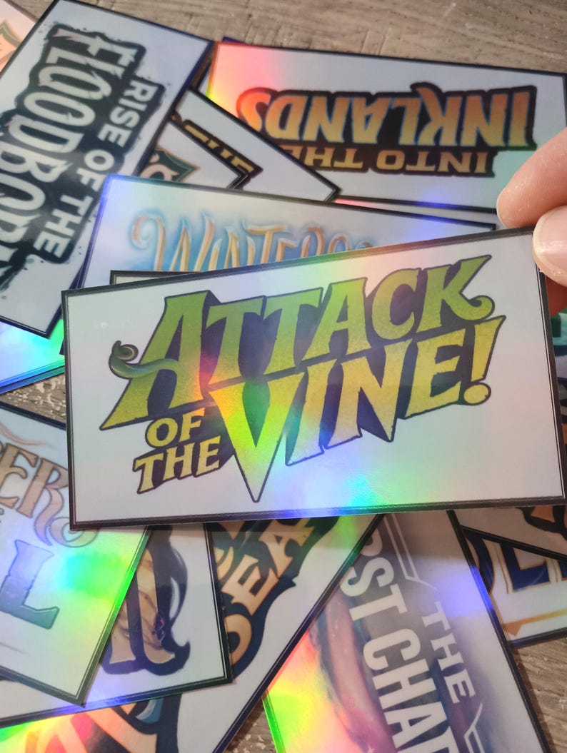 Large Holographic Binder Stickers Vinyl: Lorcana TCG First Chapter to Attack Mouse Set image 11