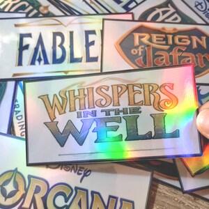 Large Holographic Binder Stickers Vinyl: Lorcana TCG First Chapter to Attack Mouse Set image 8