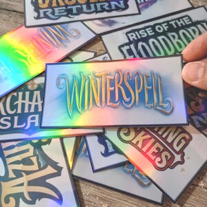 Large Holographic Binder Stickers Vinyl: Lorcana TCG First Chapter to Attack Mouse Set image 9