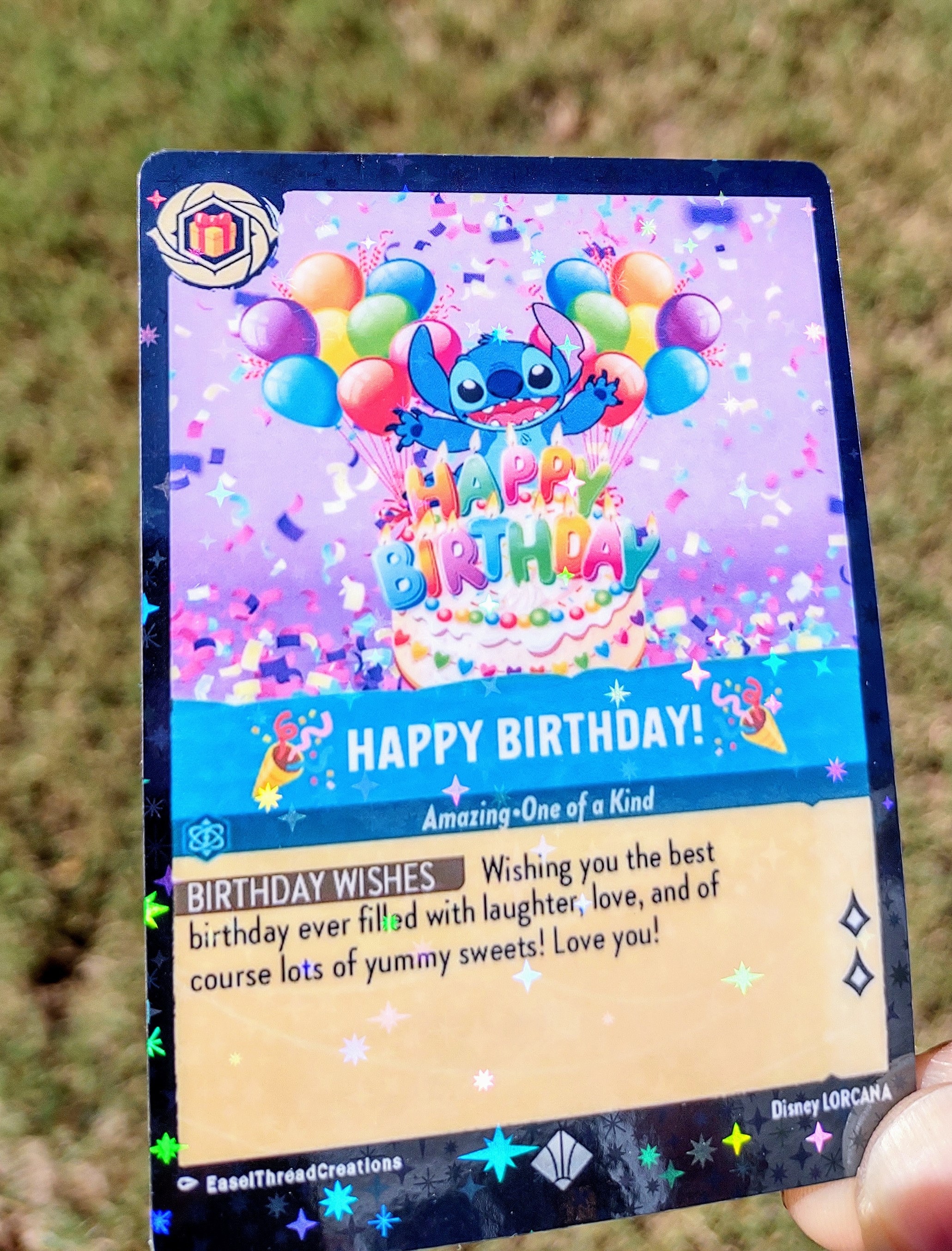 Happy Birthday Card Holographic - Etsy