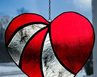 Stained Glass Abstract Heart