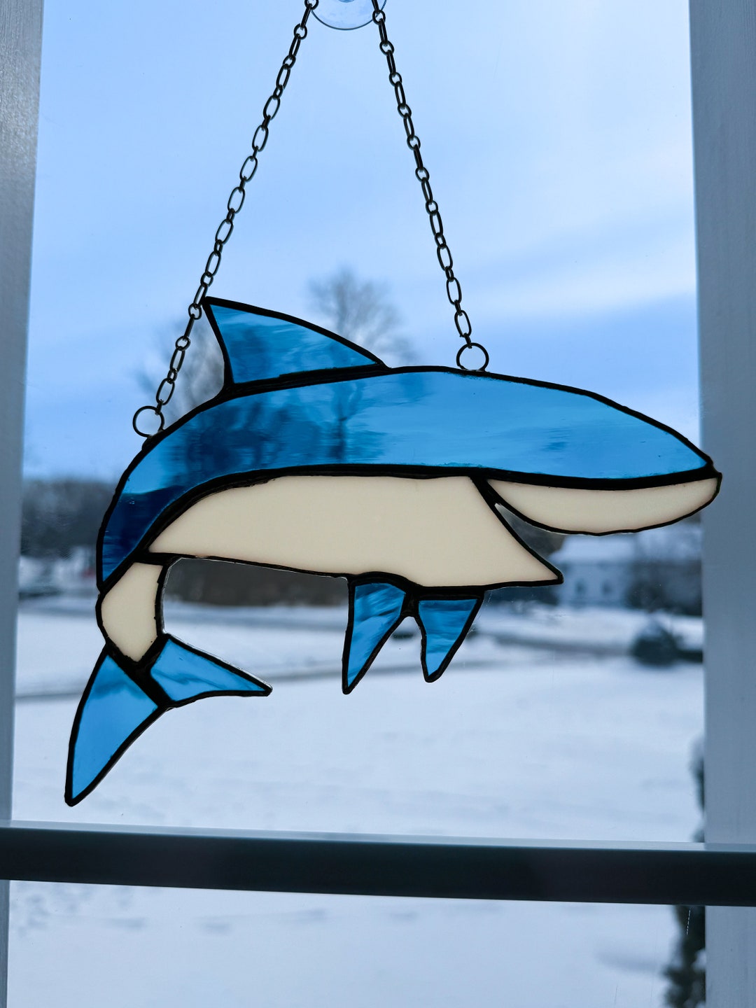 Stained Glass Shark - Etsy