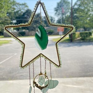 Sea Glass Star Suncatcher