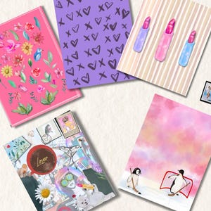 Posta ordinaria e brillantini / Pacchetto per amici di penna / Set regalo di cancelleria / Amanti della cancelleria / Posta ordinaria di tutti i giorni / Biglietti vuoti all'interno /