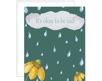 It's Okay To Be Sad Grief Affirmation Cards | Sympathy Gift | Lost Loved One | Bereavement | Grief Gift | Death | Loss of Loved One