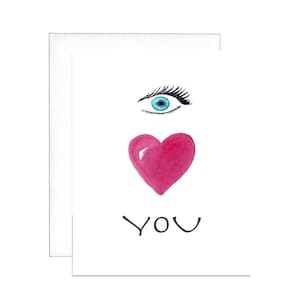 Happy Valentine's Day Card | Eye Love you Greeting Card | Be Mine Card| Valentine's Day Pun