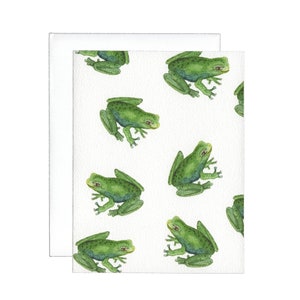 Frog Greeting Card | Watercolor Frog Card | Thank You Card | Social Stationery | Watercolor frog | Nature Card