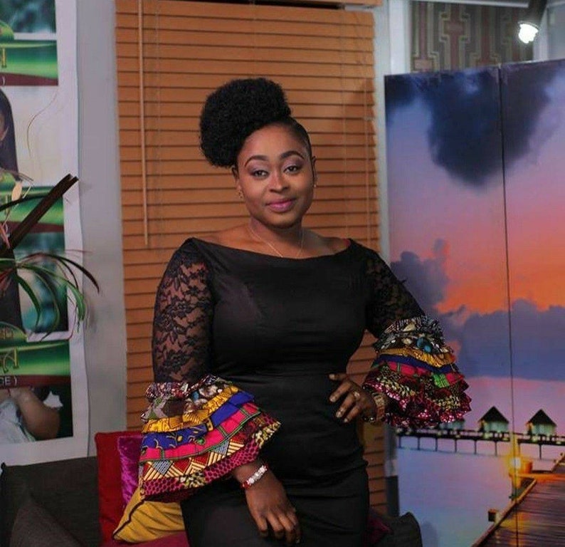 black african print dress