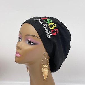 Juneteenth Surgical Scrub Cap: Cotton Nursing Cap with Satin Lining