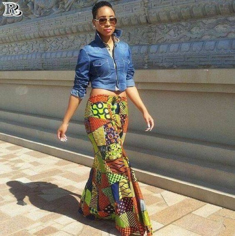 ankara mermaid skirt