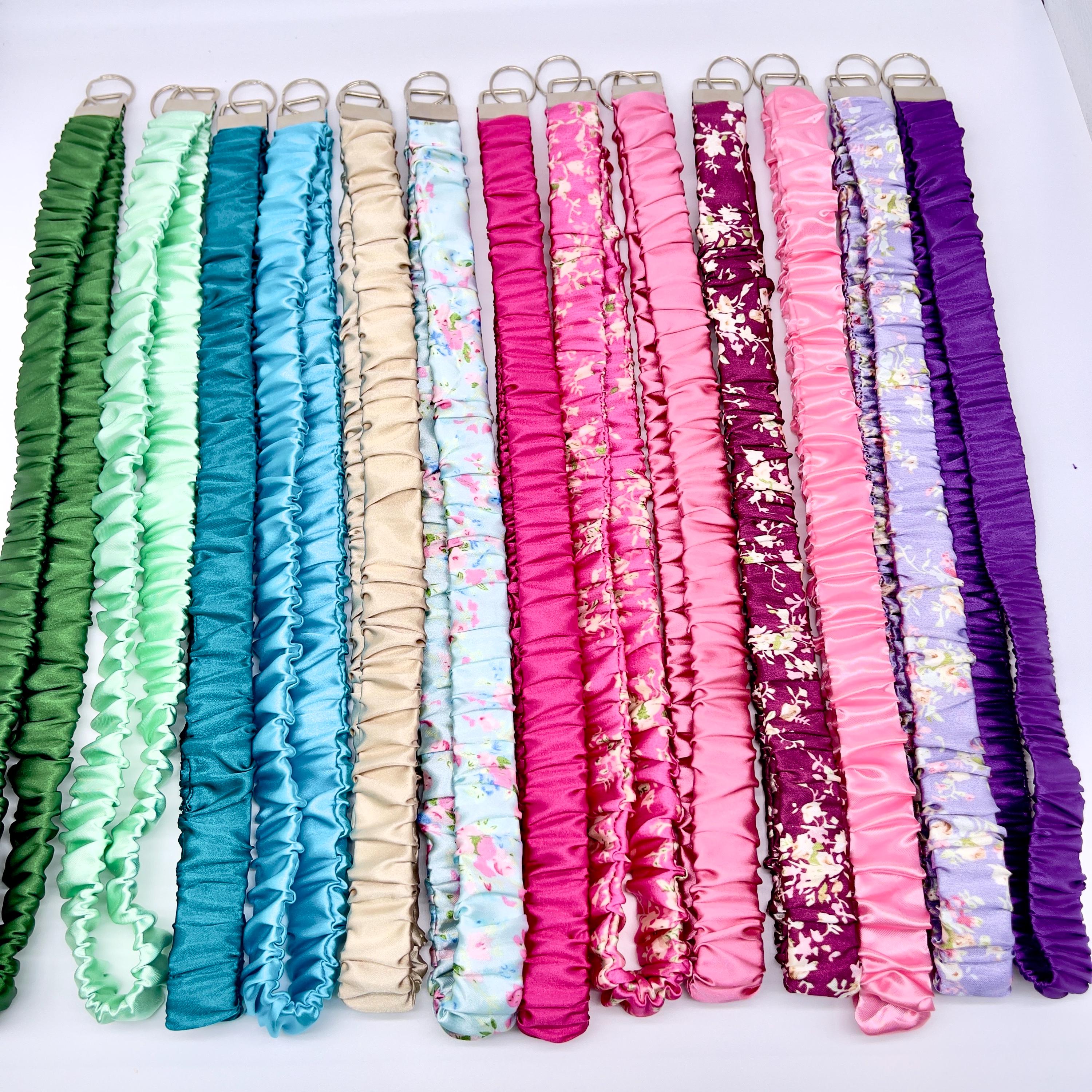 Stretchy scrunchy lanyard with clasp - Etsy 日本