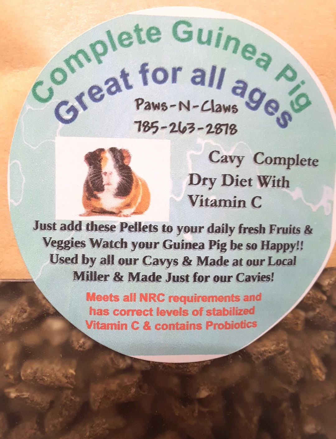 View of Guinea Pig skinny Pig Complete Pellet Diet 12 Box4 Bags - Etsy