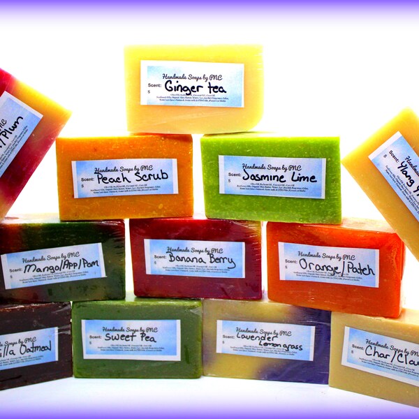 SALE!!!!   Soap Handmade Full Size Organic ALL Natural Bar (1) Amazing Lather  Shrink Wrapped For Heath & Safety
