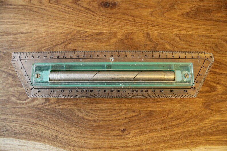 Vintage Soviet Drawing Ruler-Leningrad IR 2 in original case from 80/'s \u041b\u0435\u043d\u0438\u043d\u0433\u0440\u0430\u0434 \u0418\u0420 2