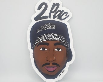 Tupac Shakur 2Pac Hip-Hop Golden Era 90s Sticker Design