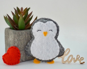 Kleines Geschenk, Pinguin, Valentinstag