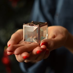engagement ring box glass jewelry box hobby lobby