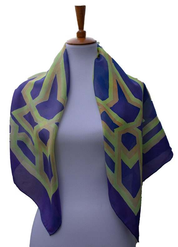LONG SILK CRINKLE CHIFFON SCARF THE HUM OF THE ALHAMBRA main image 1