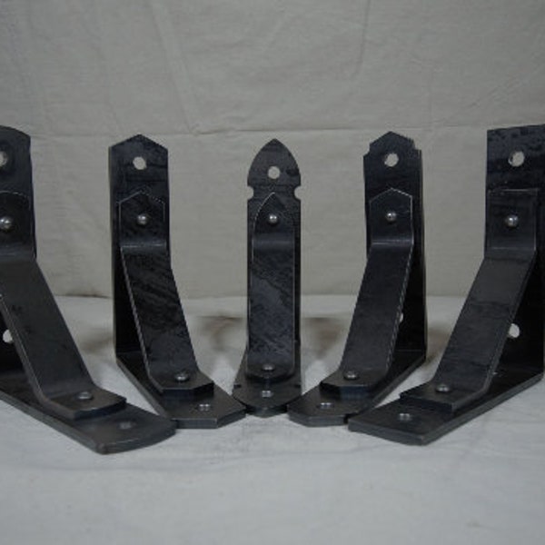One Iron Metal Corbel Bracket 8" x 8" x 2" Shelf Mantle DIY Heavy Duty Steel 90 Degree
