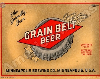 Grain Belt Beer Greetings from Minneapolis Catch-all